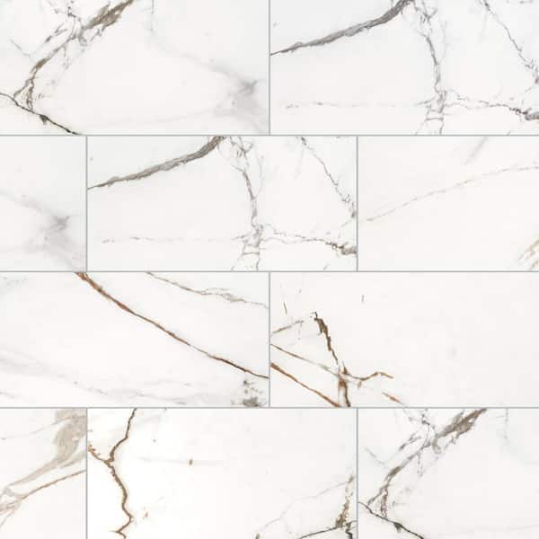 MSI Regallo Calacatta Marbella 12 in. x 24 in. Polished Porcelain Floor and Wall Tile (13.56 sq. ft./Case)