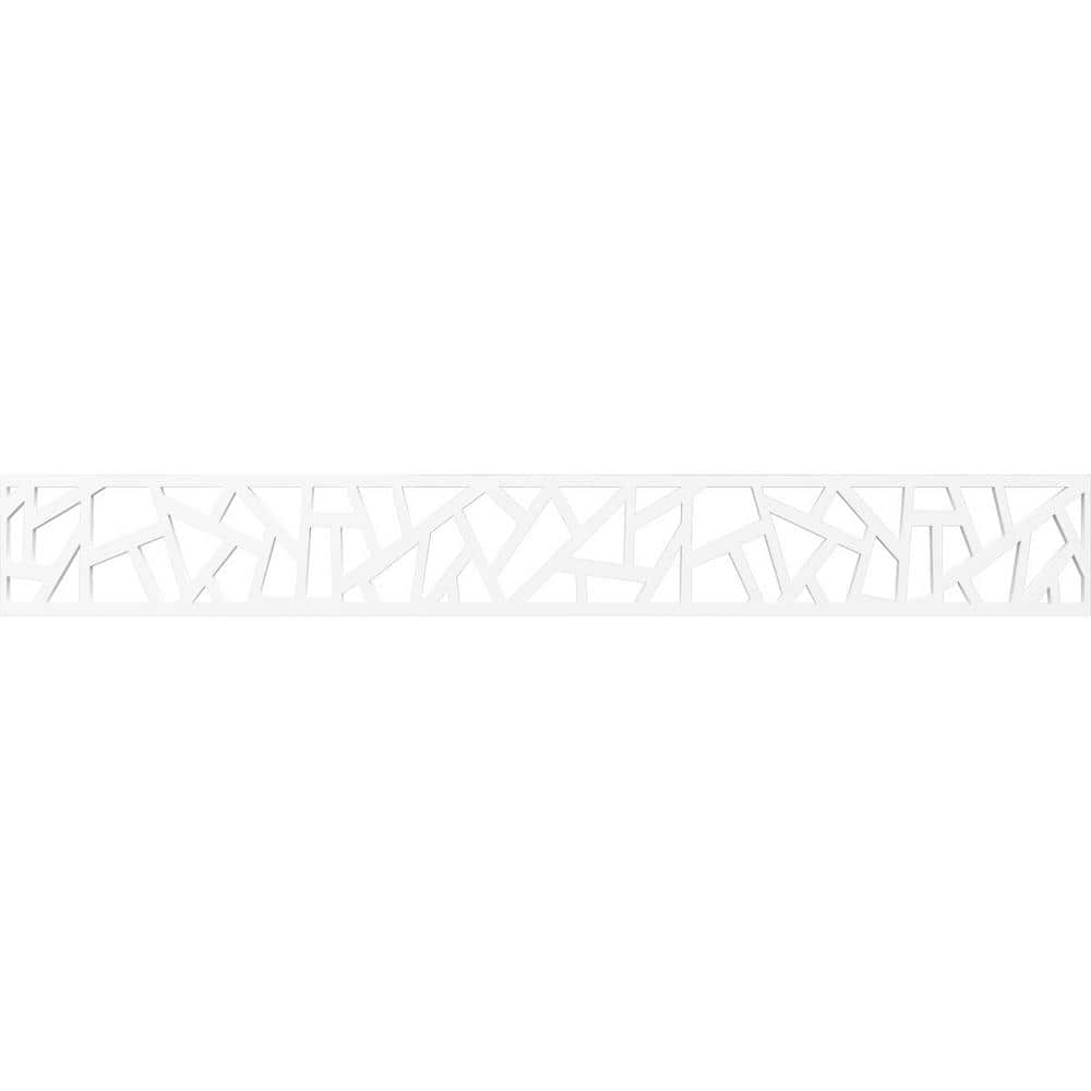 Ekena Millwork Harrisburg Fretwork 0.375 in. D x 46.5 in. W x 6 in. L PVC Panel Moulding