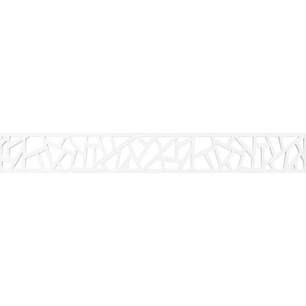 Ekena Millwork Harrisburg Fretwork 0.375 in. D x 46.5 in. W x 6 in. L PVC Panel Moulding