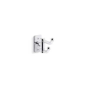 Castia By Studio McGee J-Hook Double Robe/Towel Hook in Polished Chrome