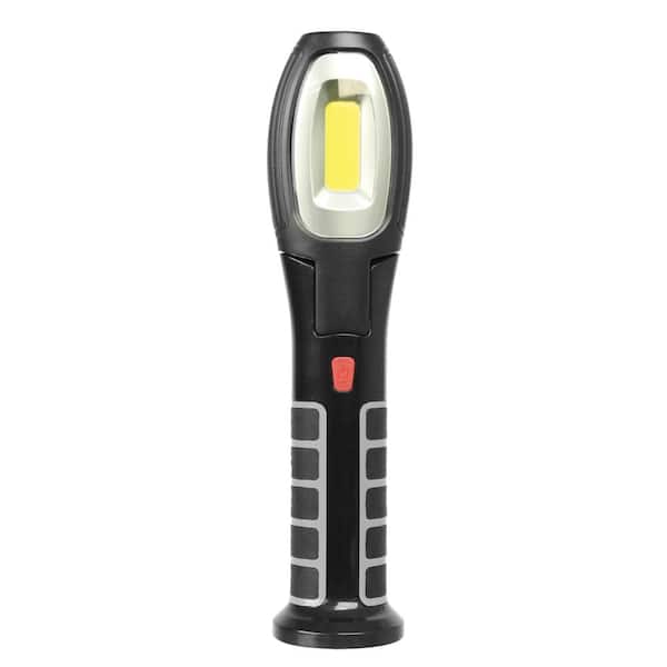 Rechargeable LED Flashlight Work Light Magnetic Hand Held Led Torch Lamp w/ Hook 