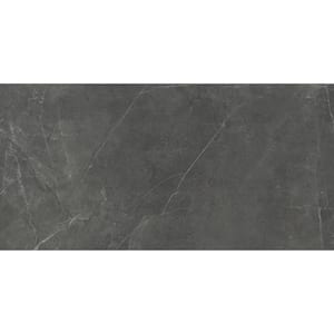 Sterlina Asphalt 5.83 in. x 11.81 in. Polished Marble Look Porcelain Floor and Wall Tile (10.516 sq. ft./Case)