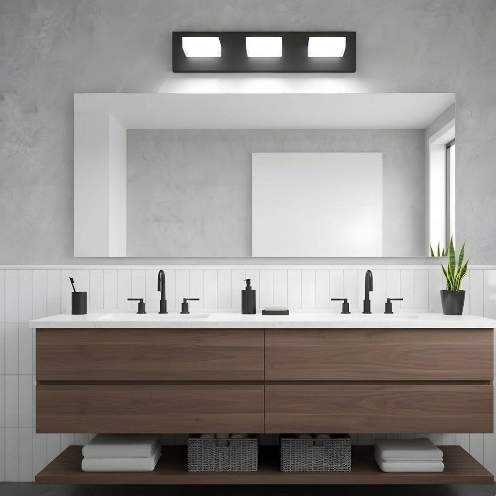 19.7 in. 3-Light LED Bathroom Vanity Light with Dimmable 6000K Light Source and 180° Rotating Shade price history on PriceWatchPro