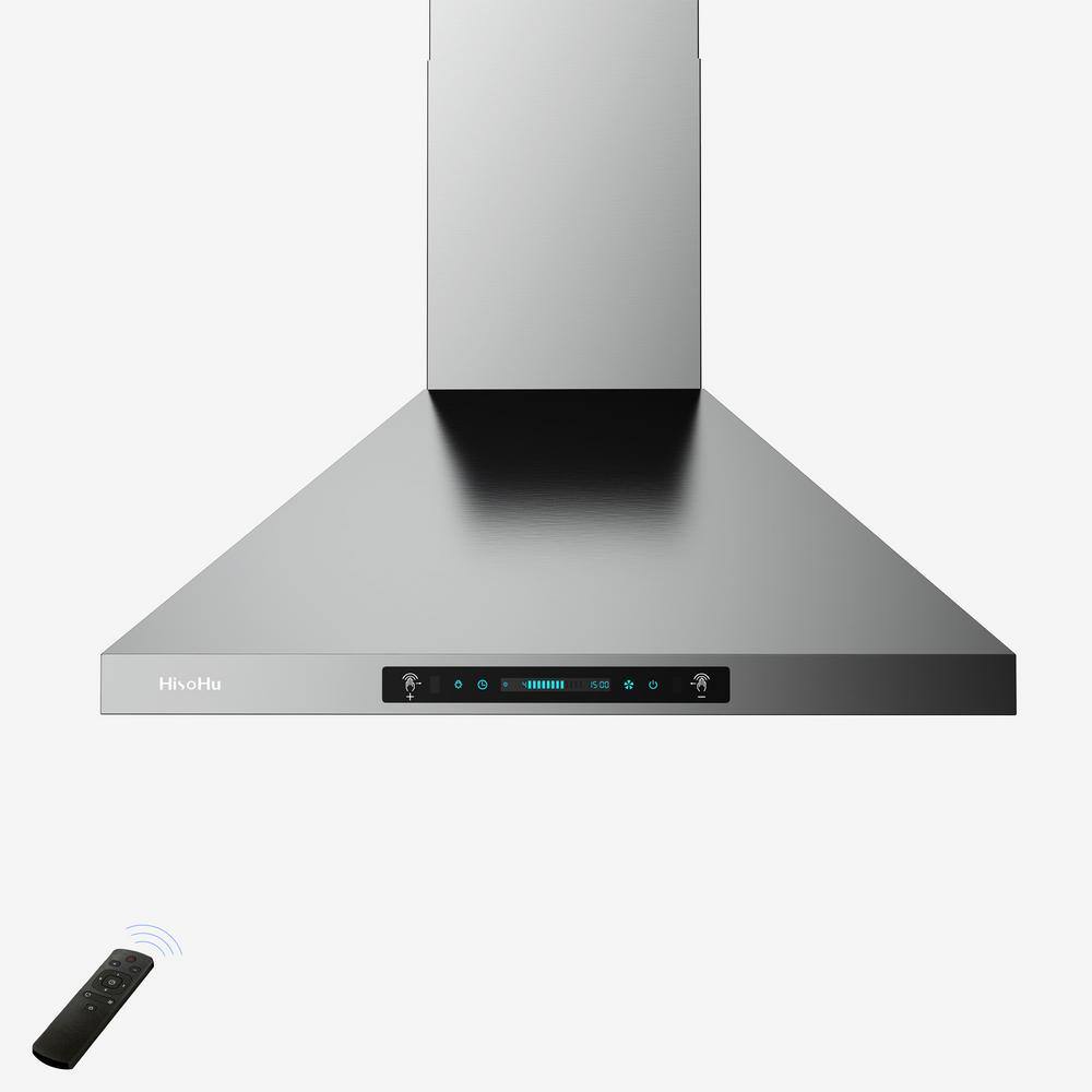42 in. 780 CFM Ducted Wall Mount Range Hood in Stainless Steel With Gesture Sensing Control Function