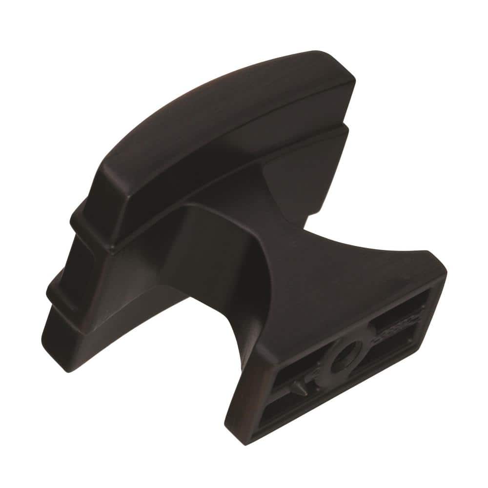 Oil Rubbed Bronze Rectangular Cabinet Knob with Mounting Hardware