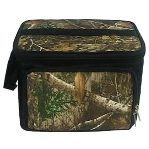 6 Can Insulated Camo Soft-Side Cooler Bag with Hard Liner