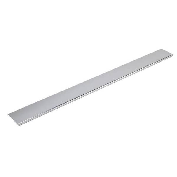 55-3/4 in. Groove Shower Drain Cover in Bright Silver