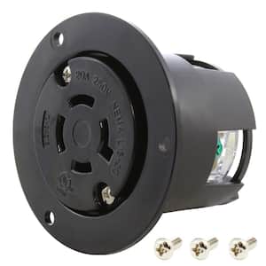 20 Amp 250-Volt 3-Phase Flanged Outlet UL and C-UL Listed