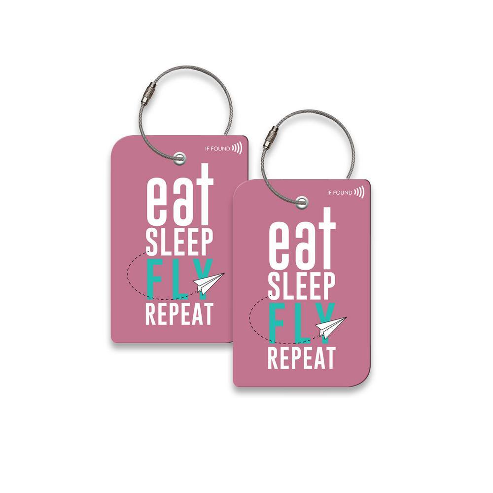 Eat. Sleep. Fly. Repeat.-2 x SMART Tag