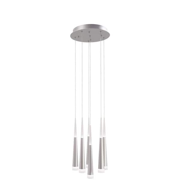 George Kovacs Gradual 100-Watt Equivalence Integrated LED Brushed Aluminum Pendant