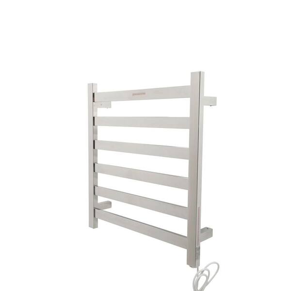 ANZZI Note 6-Bar Stainless Steel Wall Mounted Electric Towel Warmer Rack in Polished Chrome