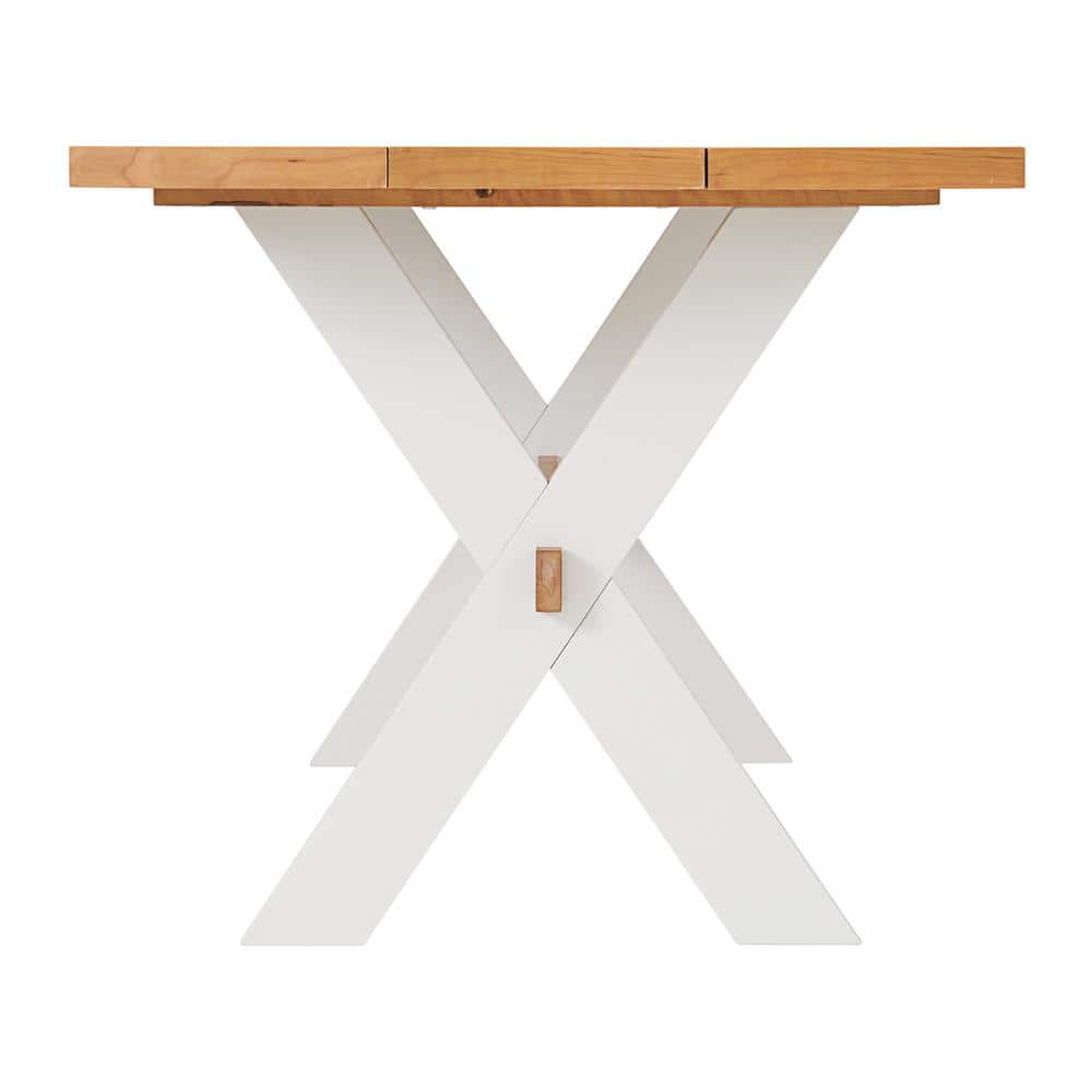 Chelsea 72" Warm Cherry Solid Wood Farmhouse Dining Table