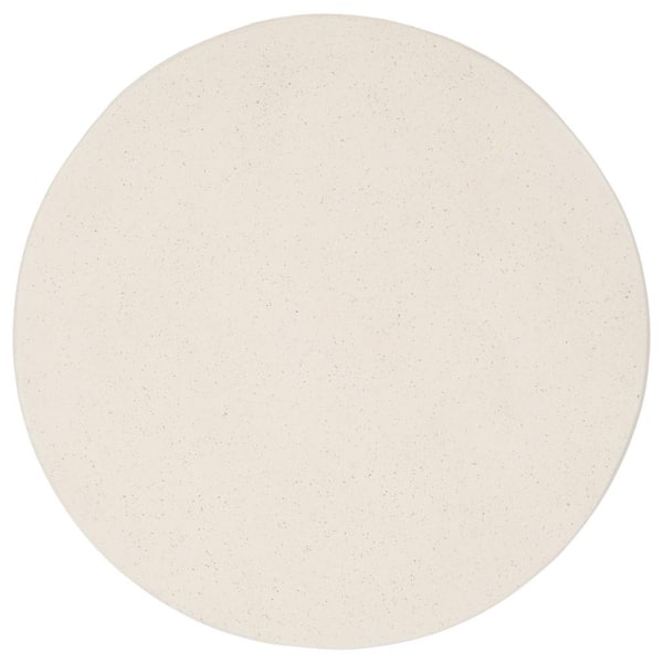 SAFAVIEH Keilani 18.9 in. White Round Concrete End Table