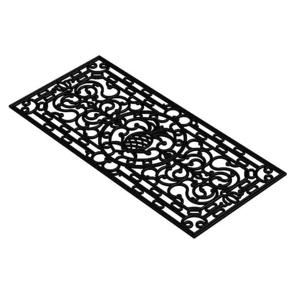 Pineapple Heritage Rubber Doormat, 2' x 4'
