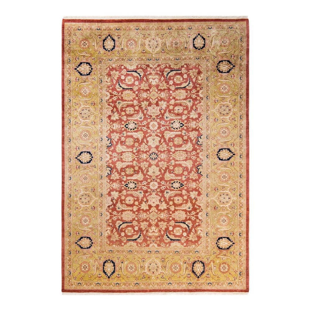 Mogul Orange 6 ft. x 9 ft. Oriental Wool Indoor Area Rug price history on PriceWatchPro