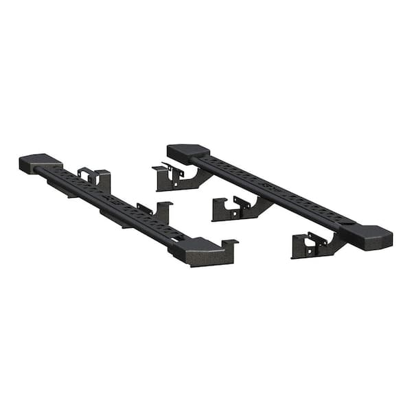 Black Steel Rocker Step Guard Running Boards, Select Jeep Wrangler JL Unlimited