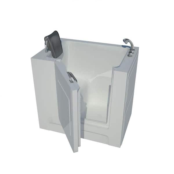 Universal Tubs Nova Heated 3.3 ft. Walk-In Non-Whirlpool Bathtub in White with Chrome Trim