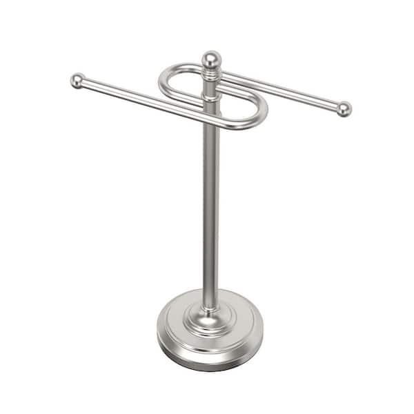 Countertop S-Style Towel Holder in Satin Nickel