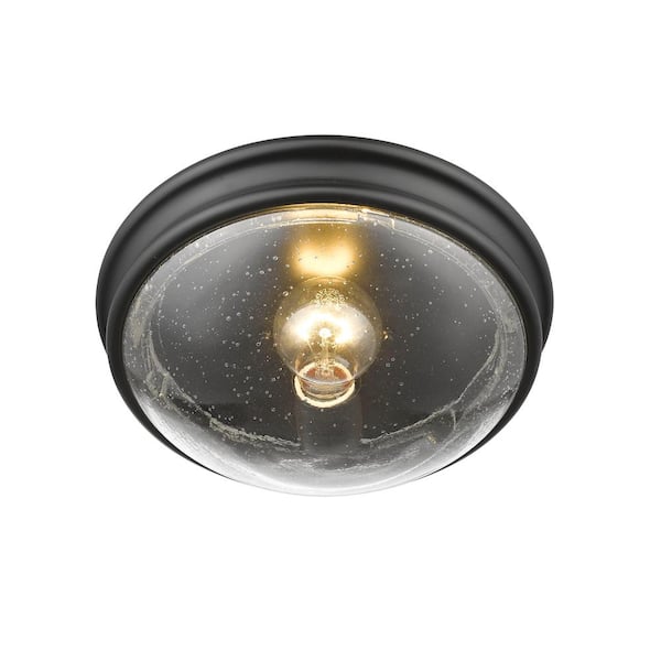 Millennium Lighting 1-Light 12 in. Matte Black Flushmount