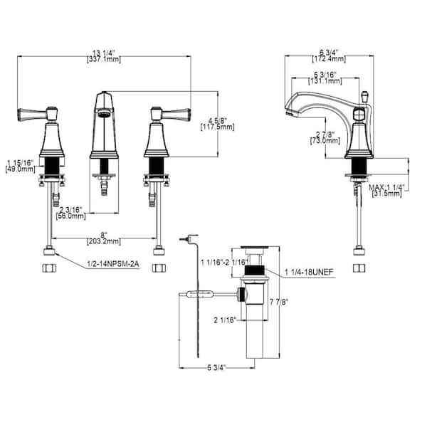 Torino Single-Handle 1-Spray Tub and Shower Faucet in Satin Nickel