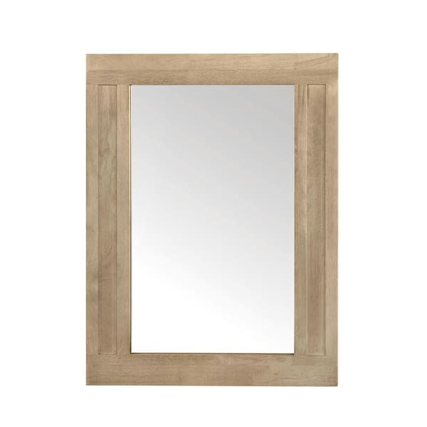 Home Decorators Collection Aberdeen 24 in. x 32 in. Framed Wall mount Mirror in Antique Oak