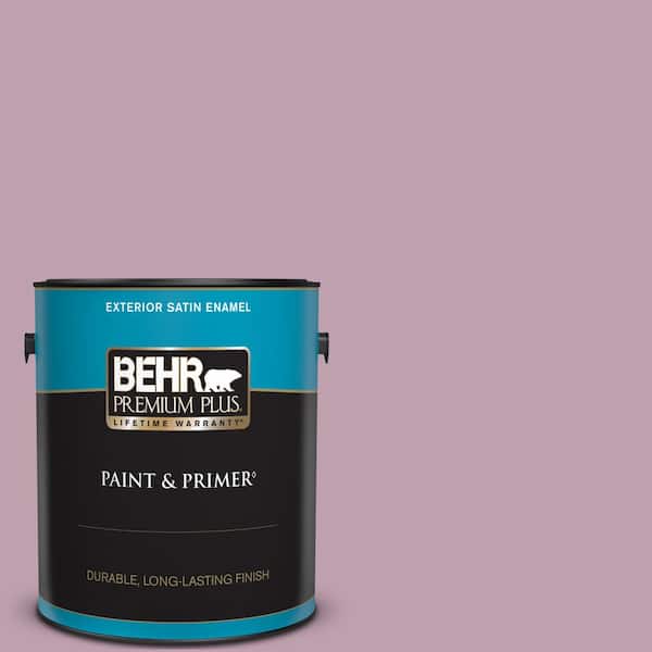 BEHR PREMIUM PLUS 1 gal. #S120-4 Decanting Satin Enamel Exterior Paint & Primer