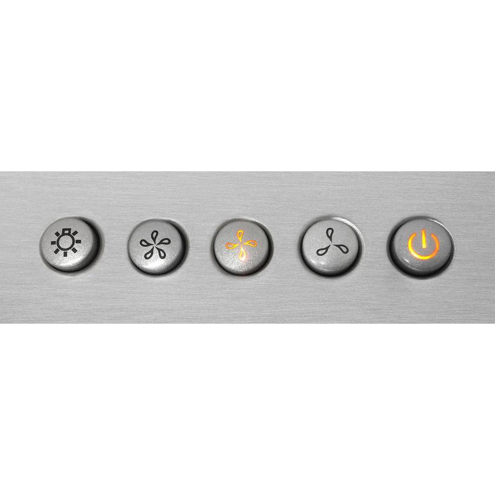 Cosmo 36" Stainless Steel Wall Mount Range Hood with Charcoal Filter