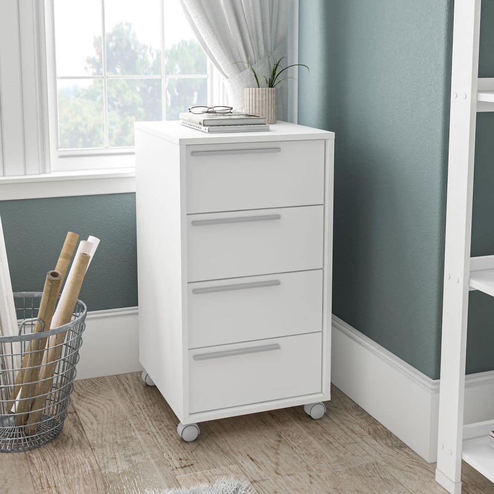 Oxford White 4-Drawer Cabinet