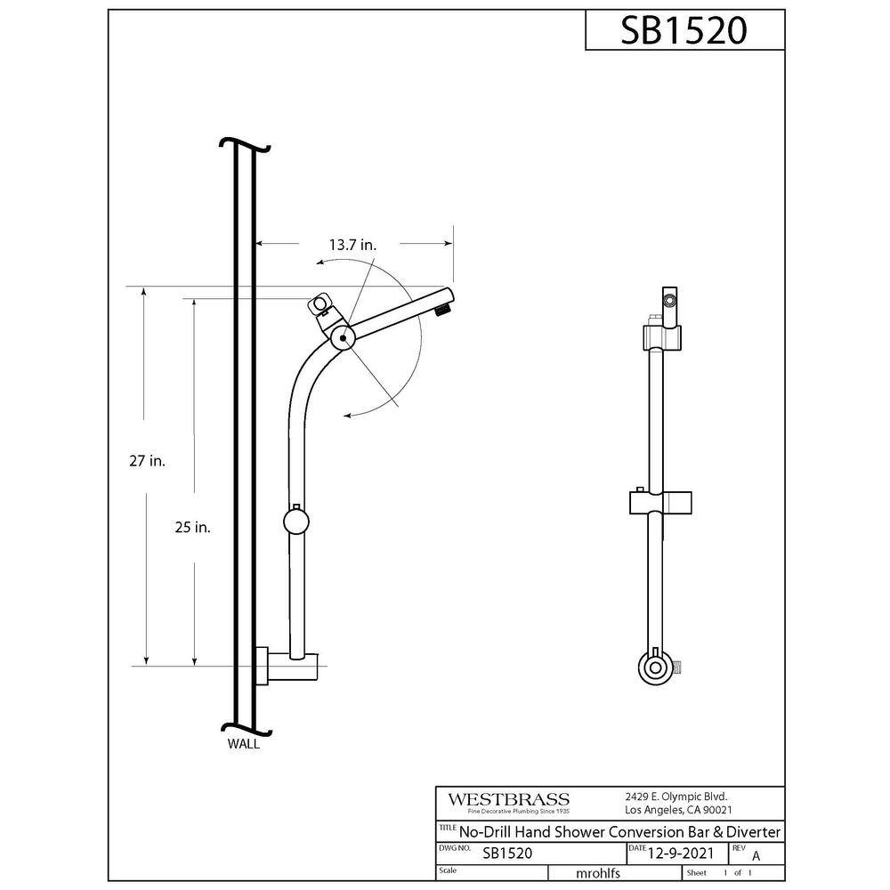 Polished Chrome Dual Head Adjustable Height Shower Set with Filter
