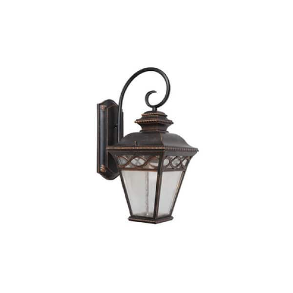 Unbranded Cheri 1-Light Oil-Rubbed Bronze Outdoor Wall Mount Barn Light Sconce Lantern
