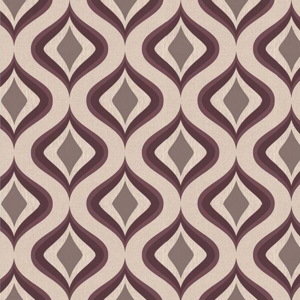 Graham & Brown Trippy Purple Wallpaper