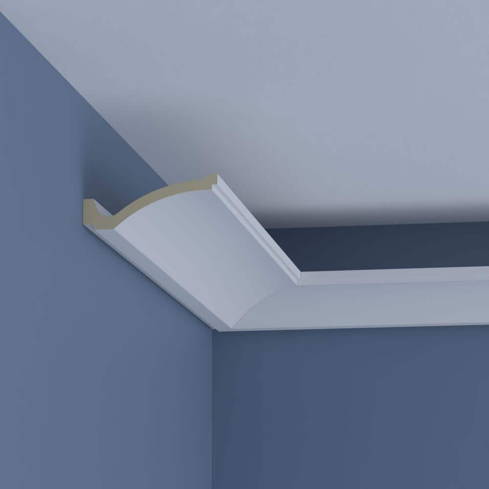Brett Primed Urethane Crown Moulding 94.5" Gray