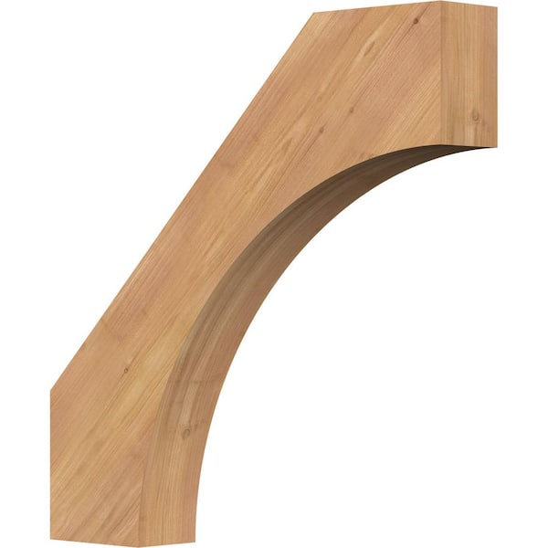 Ekena Millwork 3 1/2"W x 22"D x 22"H Westlake Smooth Knee Brace, Western Red Cedar
