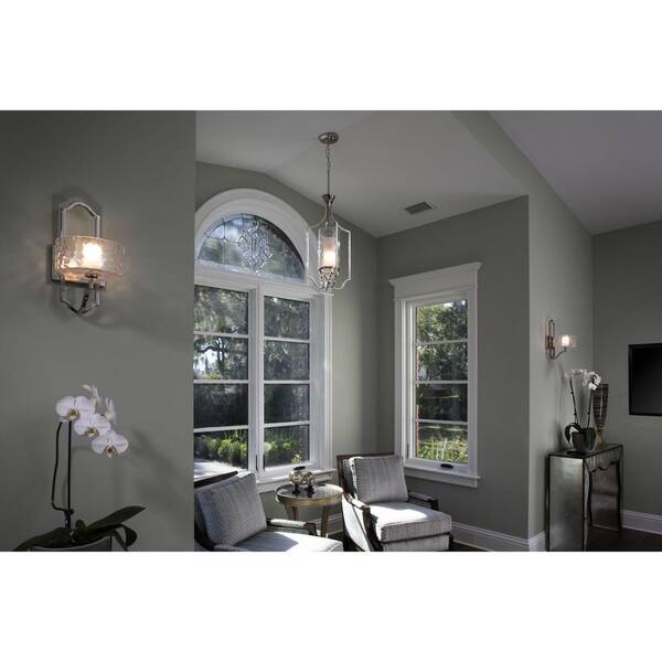 Progress Lighting P3946-104 Caress Collection 1-Light Foyer Pendant Polished Nickel HI Progress Lighting Progress Lighting P3946-104 Caress Collection 1-Light Foyer Pendant Polished Nickel HI Progress Lighting