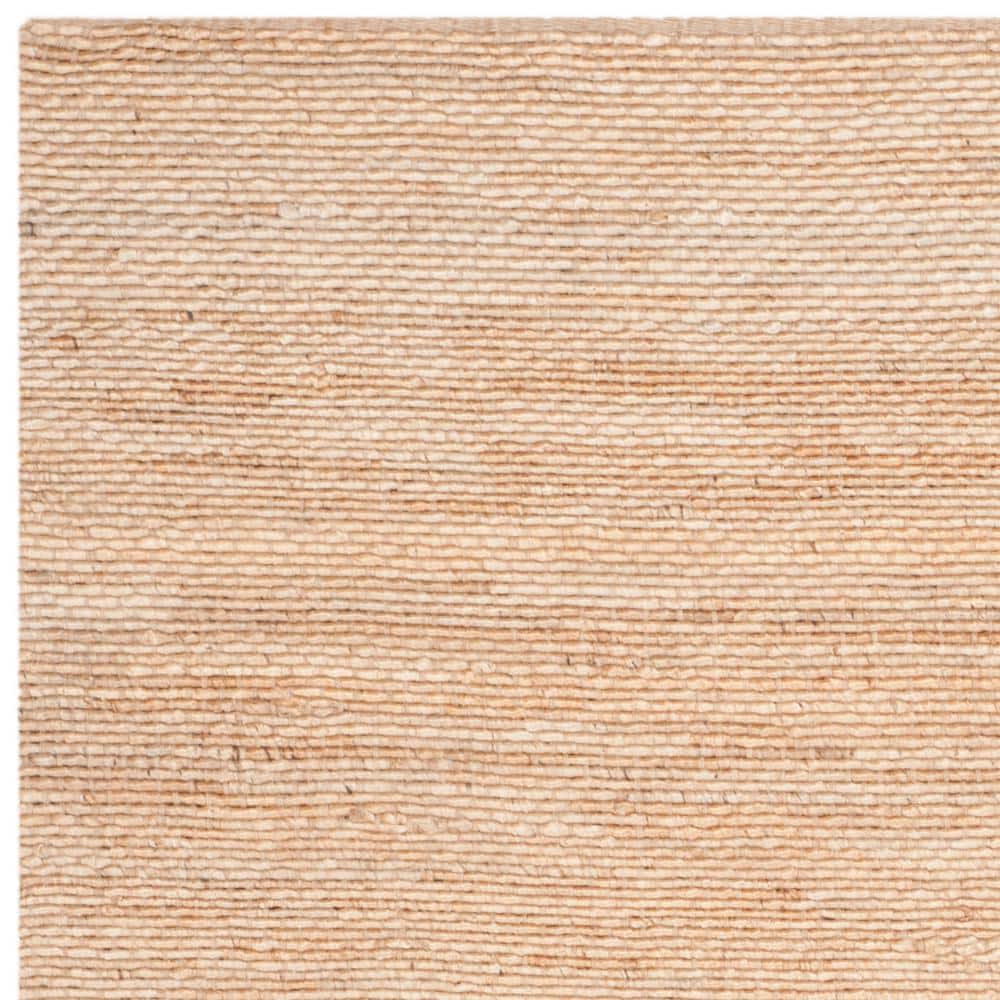 Natural Beige Braided Jute Area Rug, 9' x 12'