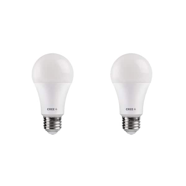 Cree 60-Watt Equivalent Soft White (2700K) A19 Dimmable Exceptional Light Quality LED Light Bulb (2-Pack)