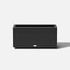 Veradek Long Box Extra Large Black Plastic Rectangular Planter with Drainage Holes (10 in. L x 32 in. W x 16.25 in. H) LBXVMEDB