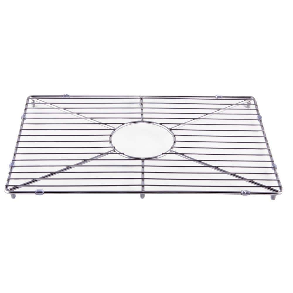 Stainless Steel Kitchen Sink Grid with Center Crossbar
