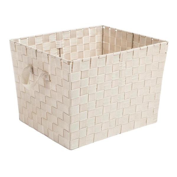 Whitmor 10 in. H x 15 in. W x 13 in. D White Metal Cube Storage Bin