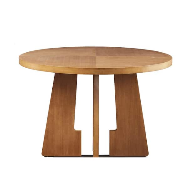 INK+IVY Kennedy Pecan Wood 4 Legs Dining Table Seats 6