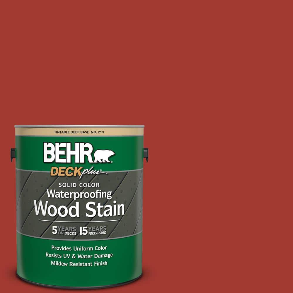 1 gal. #PPU2-16 Fire Cracker Solid Color Waterproofing Exterior Wood Stain