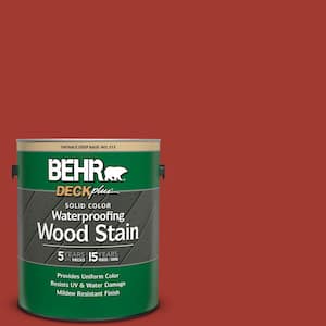 1 gal. #PPU2-16 Fire Cracker Solid Color Waterproofing Exterior Wood Stain