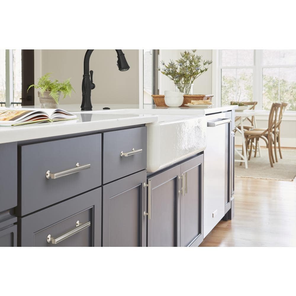 Everett Polished Nickel Cabinet Drawer Pull, 5-1/16 in