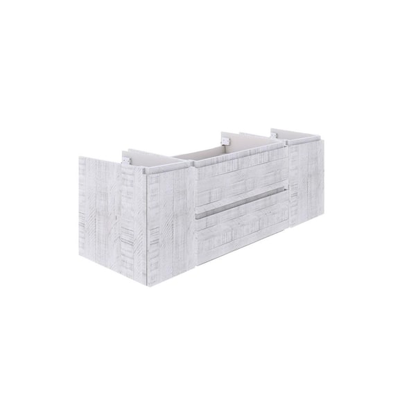 Fresca Formosa 59 in. Wall Mount Floating Single Bath Vanity Cabinet without Top in Rustic White