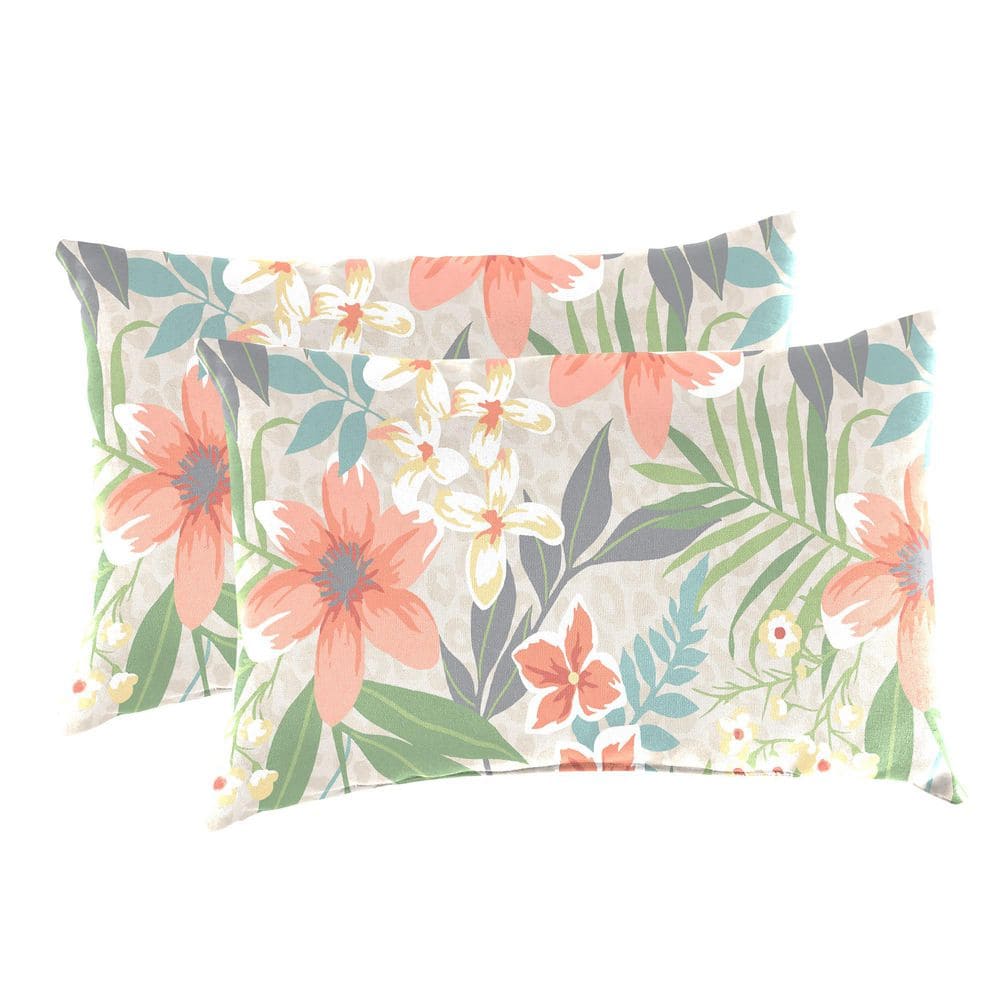 16 in. W x 12 in. H x 5 in. T Rectangular Outdoor Lumbar Pillow (2-Pack) price history on PriceWatchPro
