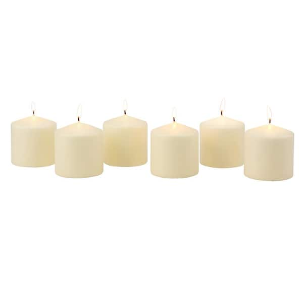 Soy Candle 3 pack unscented 75 hour burn time emergency candles long lasting