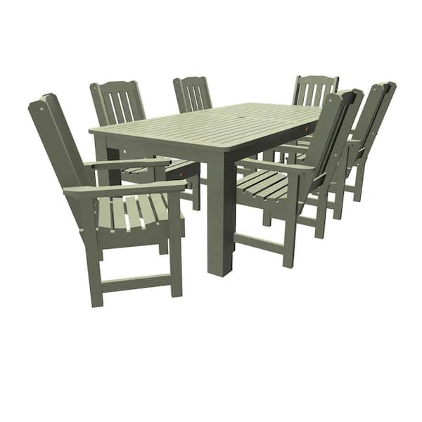 Highwood Springville 7-Pieces 42 in. to 84 in. Dining Set