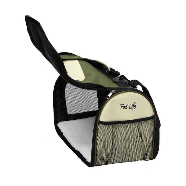 Pet Life Circular Perforated Hard Shell Collapsible Pet Carrier