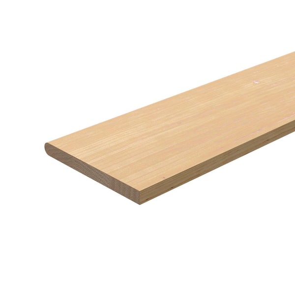 Stair Parts 48 in. x 11-1/2 in. x 1 in. Unfinished Pine Plain Cut Engineered Stair Tread