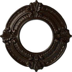 9 in. x 4-1/8 in. I.D. x 5/8 in. Benson Urethane Ceiling Medallion (Fits Canopies upto 4-1/8 in.), Bronze